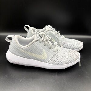 Nike Roshe G Women’s Golf Shoe New Gray White Spike Size 8